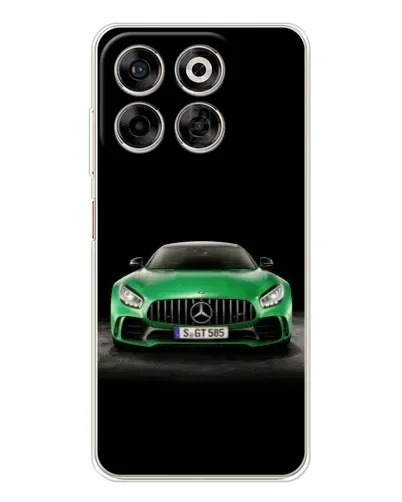Чехол для ZTE Nubia V70 с картинкой «Mercedes — неоновый лого»