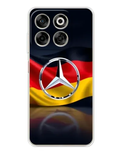 Чехол для ZTE Nubia V70 с картинкой «Mercedes — флаг Германии»