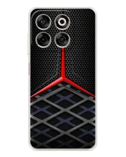 Чехол для ZTE Nubia V70 с картинкой «Mercedes Carbon Grid»