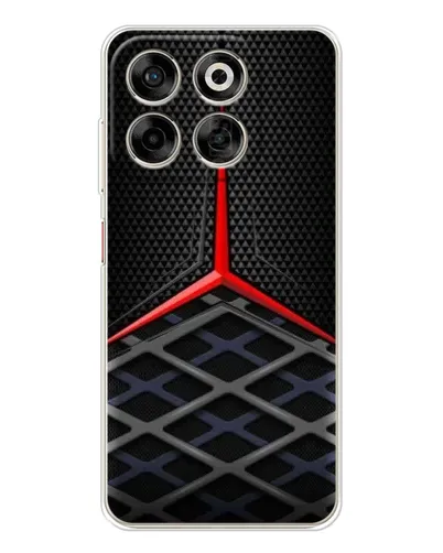 Чехол для ZTE Nubia V70 с картинкой «Mercedes Carbon Grid»