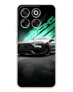 Чехол для ZTE Nubia V70 с картинкой «Темный Mercedes AMG»