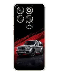 Чехол для ZTE Nubia V70 с картинкой «Mercedes G-Class красный»