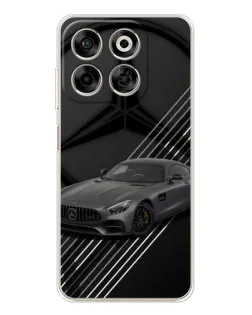 Чехол для ZTE Nubia V70 с картинкой «Mercedes AMG — графика»