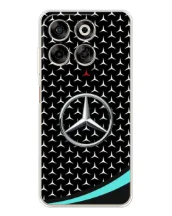 Чехол для ZTE Nubia V70 с картинкой «Mercedes — бирюзовый акцент»