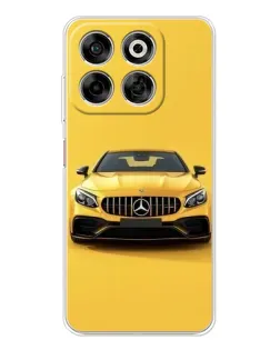 Чехол для ZTE Nubia V70 с картинкой «Желтый Mercedes GT»