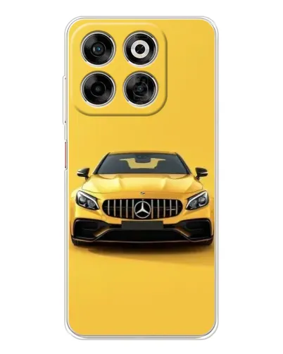 Чехол для ZTE Nubia V70 с картинкой «Желтый Mercedes GT»