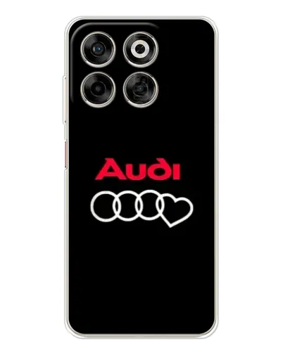 Чехол для ZTE Nubia V70 с картинкой «Логотип Audi Heart»