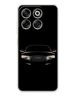 Чехол для ZTE Nubia V70 с картинкой «Audi — ночной контур»