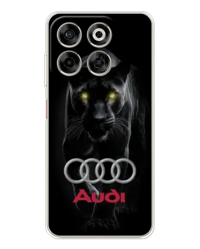 Чехол для ZTE Nubia V70 с картинкой «Пантера и Audi»