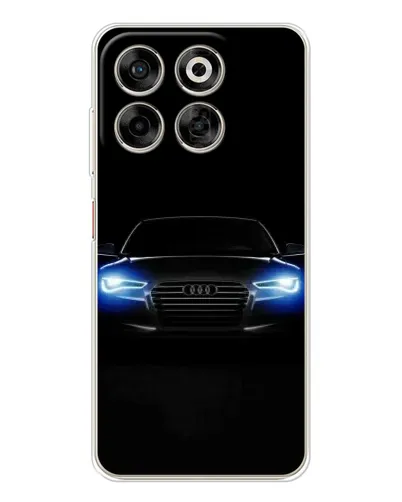 Чехол для ZTE Nubia V70 с картинкой «Audi в неоне»