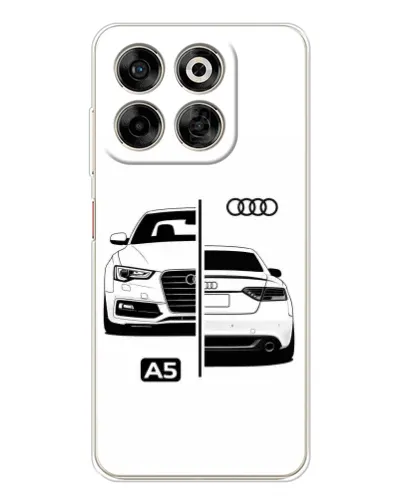 Чехол для ZTE Nubia V70 с картинкой «Audi — контрастный дизайн»