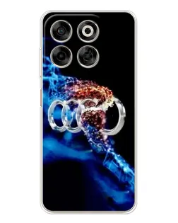 Чехол для ZTE Nubia V70 с картинкой «Энергия лого Audi»