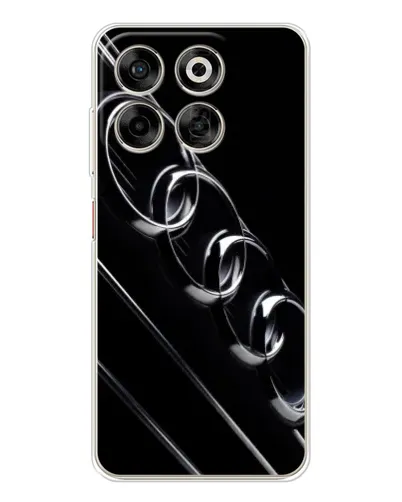 Чехол для ZTE Nubia V70 с картинкой «Audi — абстрактные кольца»