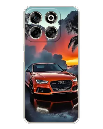 Чехол для ZTE Nubia V70 с картинкой «Audi — закат»