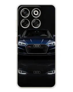 Чехол для ZTE Nubia V70 с картинкой «Audi — ночное отражение»