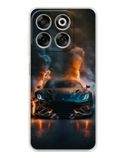 Чехол для ZTE Nubia V70 с картинкой «Lamborghini дымная эстетика»