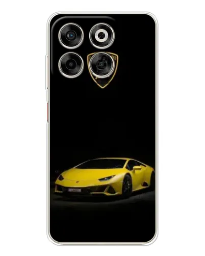 Чехол для ZTE Nubia V70 с картинкой «Lamborghini желтый акцент»