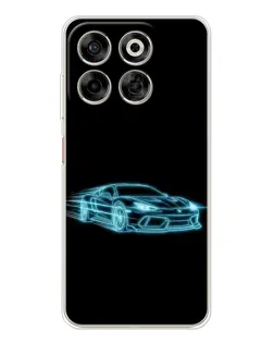 Чехол для ZTE Nubia V70 с картинкой «Неоновый контур Lamborghini» Чехол для ZTE Nubia V70 с картинкой «Неоновый контур Lamborghini»