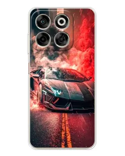Чехол для ZTE Nubia V70 с картинкой «Lamborghini красный дым» Чехол для ZTE Nubia V70 с картинкой «Lamborghini красный дым»