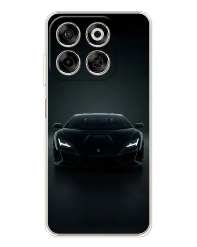 Чехол для ZTE Nubia V70 с картинкой «Черный Lamborghini Aventador»