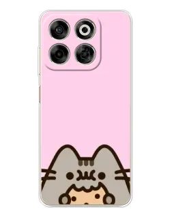 Чехол для ZTE Nubia V70 с картинкой «Pusheen и печенье»