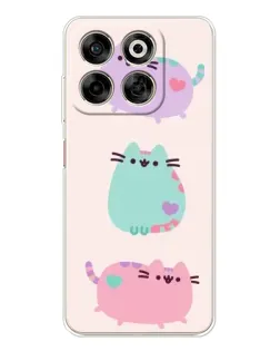 Чехол для ZTE Nubia V70 с картинкой «Pusheen трио» Чехол для ZTE Nubia V70 с картинкой «Pusheen трио»