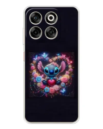 Чехол для ZTE Nubia V70 с картинкой «Stitch в цветах» Чехол для ZTE Nubia V70 с картинкой «Stitch в цветах»