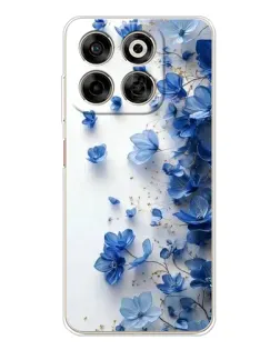 Чохол для ZTE Nubia V70 з картинкою «Блакитний квітковий каскад» Чохол для ZTE Nubia V70 з картинкою «Блакитний квітковий каскад»