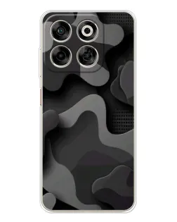 Чехол для ZTE Nubia V70 с картинкой «Темный абстрактный камуфляж»