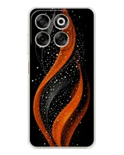 Чехол для ZTE Nubia V70 с картинкой «Огненная звездная волна»