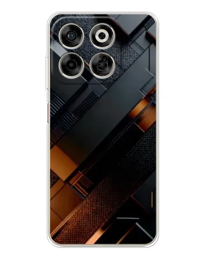 Чехол для ZTE Nubia V70 с картинкой «Черные геометрические блоки» Чехол для ZTE Nubia V70 с картинкой «Черные геометрические блоки»