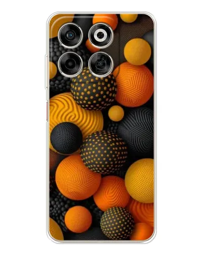 Чехол для ZTE Nubia V70 с картинкой «Объемные оранжевые сферы» Чехол для ZTE Nubia V70 с картинкой «Объемные оранжевые сферы»