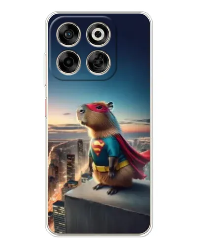 Чехол для ZTE Nubia V70 с картинкой «Капи-мен супергерой»