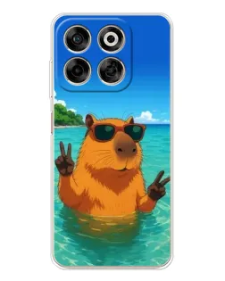 Чехол для ZTE Nubia V70 с картинкой «Морская капибара» Чехол для ZTE Nubia V70 с картинкой «Морская капибара»
