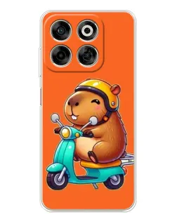 Чехол для ZTE Nubia V70 с картинкой «Капибара на скутере» Чехол для ZTE Nubia V70 с картинкой «Капибара на скутере»