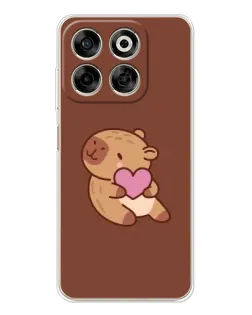 Чехол для ZTE Nubia V70 с картинкой «Капибара с сердцем» Чехол для ZTE Nubia V70 с картинкой «Капибара с сердцем»