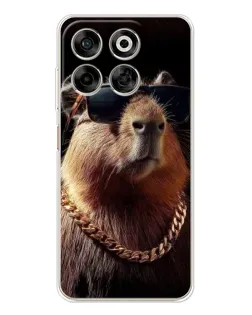 Чехол для ZTE Nubia V70 с картинкой «Капибара золотая цепь» Чехол для ZTE Nubia V70 с картинкой «Капибара золотая цепь»