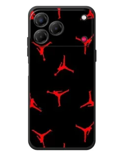 Чехол для ZTE Nubia V80 Design с картинкой «Jordan Red Pattern»