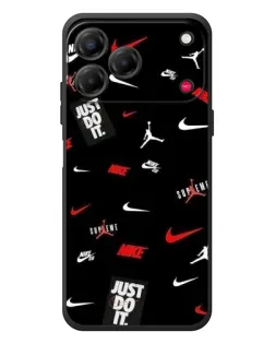 Чехол для ZTE Nubia V80 Design с картинкой «Nike Mix Pattern»