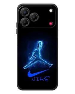 Чехол для ZTE Nubia V80 Design с картинкой «Jordan Neon Blue»