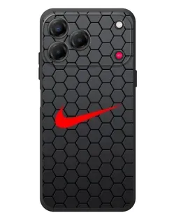 Чехол для ZTE Nubia V80 Design с картинкой «Nike — карбоновая сетка»