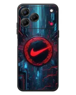 Чехол для ZTE Nubia V80 Design с картинкой «Техногенный стиль Nike»