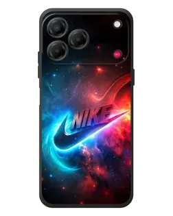 Чехол для ZTE Nubia V80 Design с картинкой «Огненный логотип Nike»