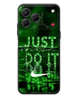 Чехол для ZTE Nubia V80 Design с картинкой «Зеленый неоновый Nike»