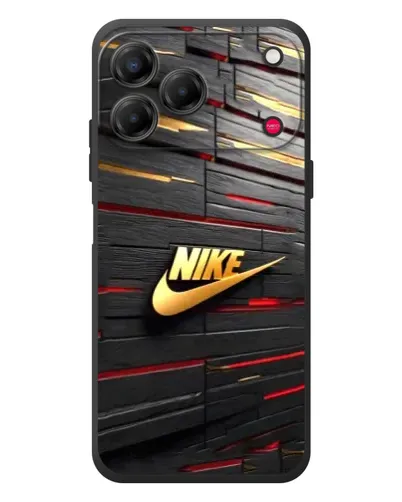 Чехол для ZTE Nubia V80 Design с картинкой «Золотой Nike на металле»