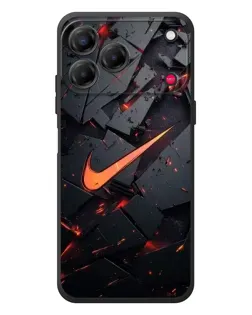 Чехол для ZTE Nubia V80 Design с картинкой «Nike — эффект разломов»