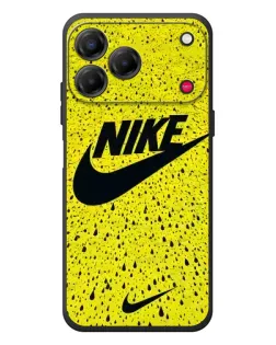 Чехол для ZTE Nubia V80 Design с картинкой «Желтый текстурный Nike»