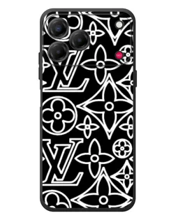 Чехол для ZTE Nubia V80 Design с картинкой «Черно-белый узор LV»