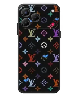 Чехол для ZTE Nubia V80 Design с картинкой «Цветная монограмма LV»