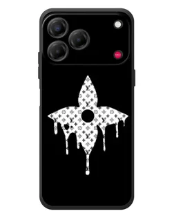 Чехол для ZTE Nubia V80 Design с картинкой «Цветочная монограмма»